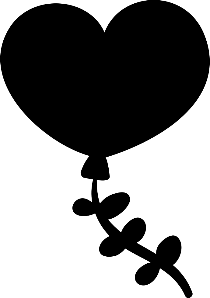 Clipart Royalty Free Download Heart Balloon Png Icon - Icon Transparent Png (690x980), Png Download