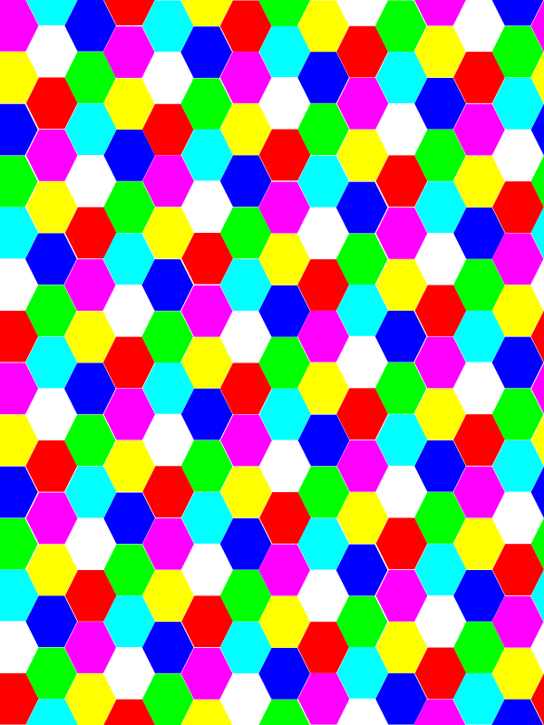 Tileable Clip Art Download - Hexagon - Png Download (600x800), Png Download