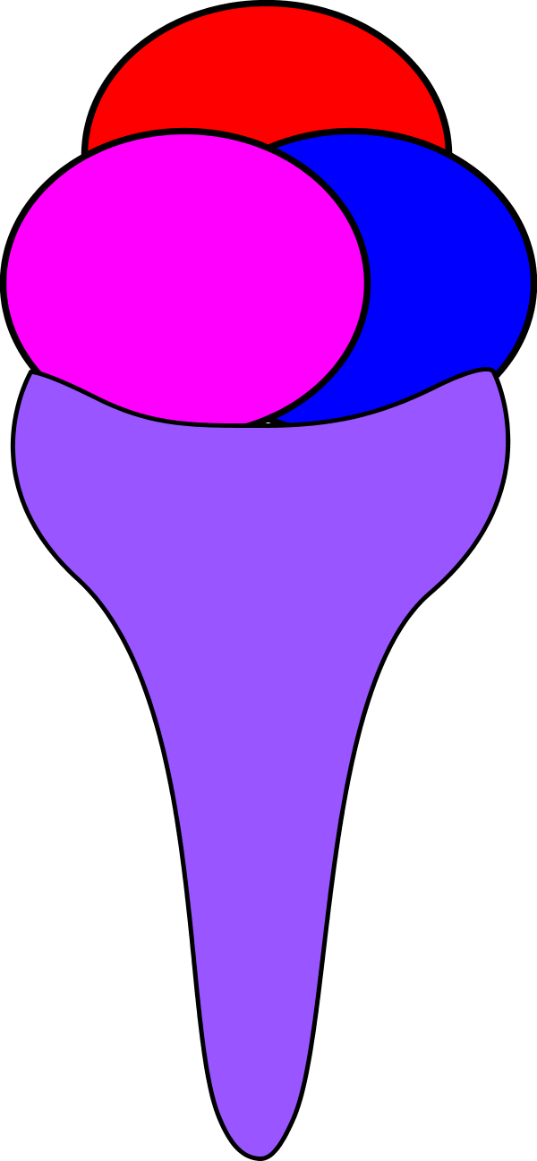 Ice Cream Cone - Clip Art - Png Download (600x1297), Png Download