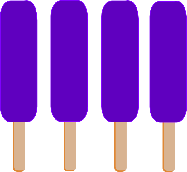Grape Popsicle Free Clip Art - Png Download (600x552), Png Download