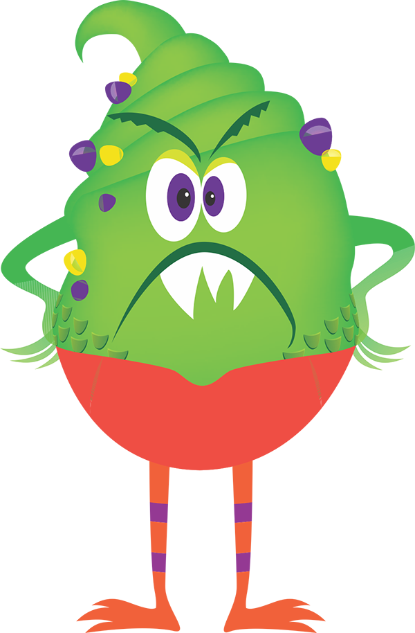 Self Serve Frozen Yogurt & Toppings Fill It Or Mix - Monster Yogurt Clipart (600x914), Png Download