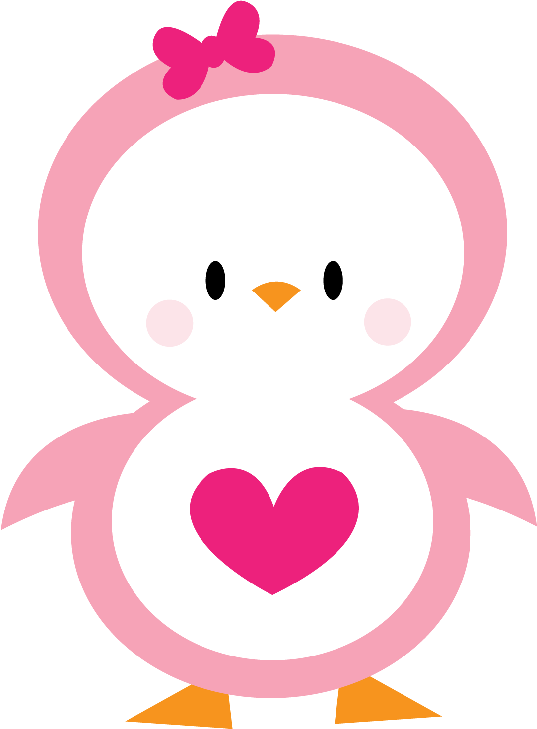 Clipart Free Stock Kawaii Clipart Envelope - Pink Penguin Clip Art - Png Download (1500x1500), Png Download