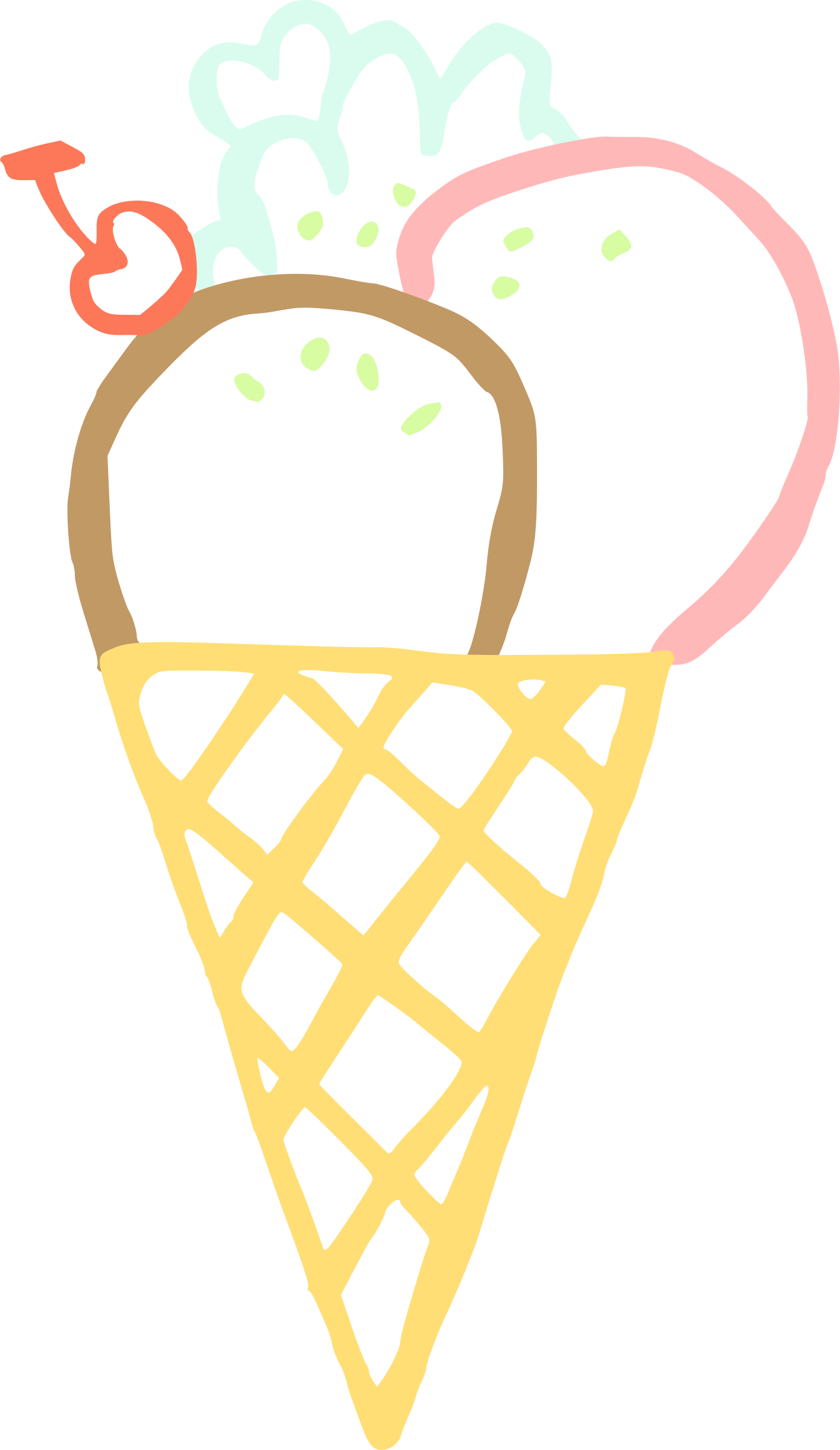 Ice Cream Cones Food Dessert - Run So I Can Eat Clipart (435x750), Png Download