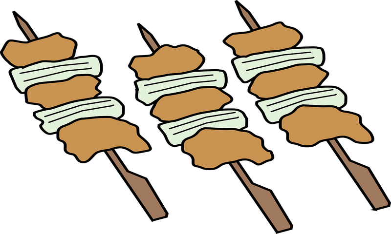 0 - - Yakitori Clipart - Png Download (800x480), Png Download
