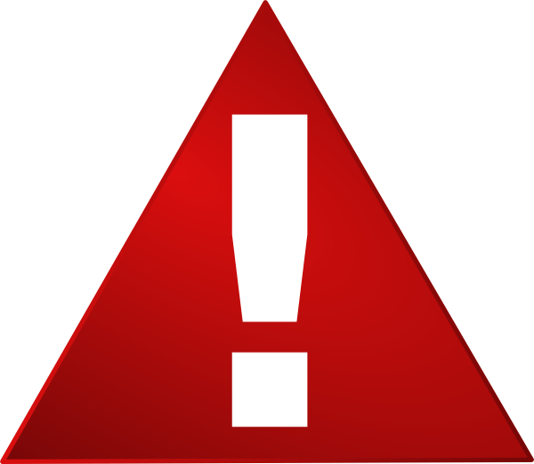 Exclamation Mark, Exclamation Point Examples, Exclamation - Red Warning Sign Png Clipart (600x521), Png Download