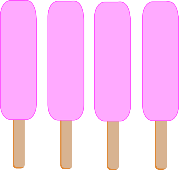 Pink Popsicle Png Clipart Ice Cream Ice Pops Clip Art - Pink Popsicle Png Transparent Png (600x568), Png Download