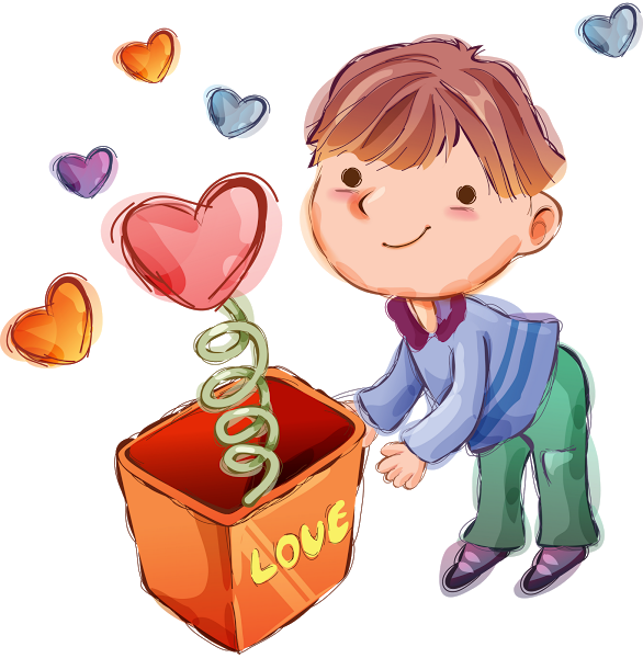 A Color, Decoupage, Young Men, Free Downloads, Hugs, - Mejores Imagenes Del Dia De San Valentin Clipart (586x600), Png Download