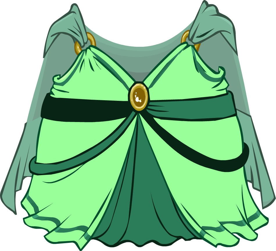 Emerald Princess Gown Clipart (950x864), Png Download