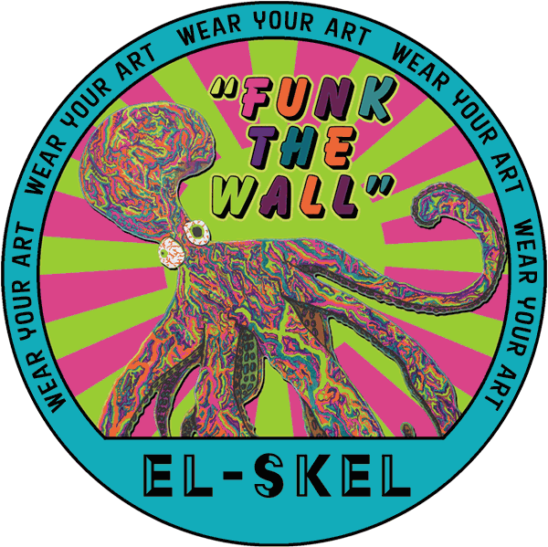 Funk The Wall Wear Your Art Clipart (600x599), Png Download