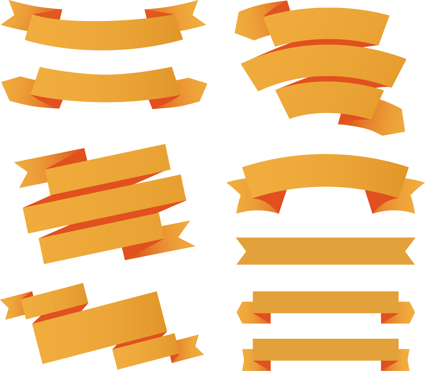 All Vector Ribbon Clipart (1410x1230), Png Download