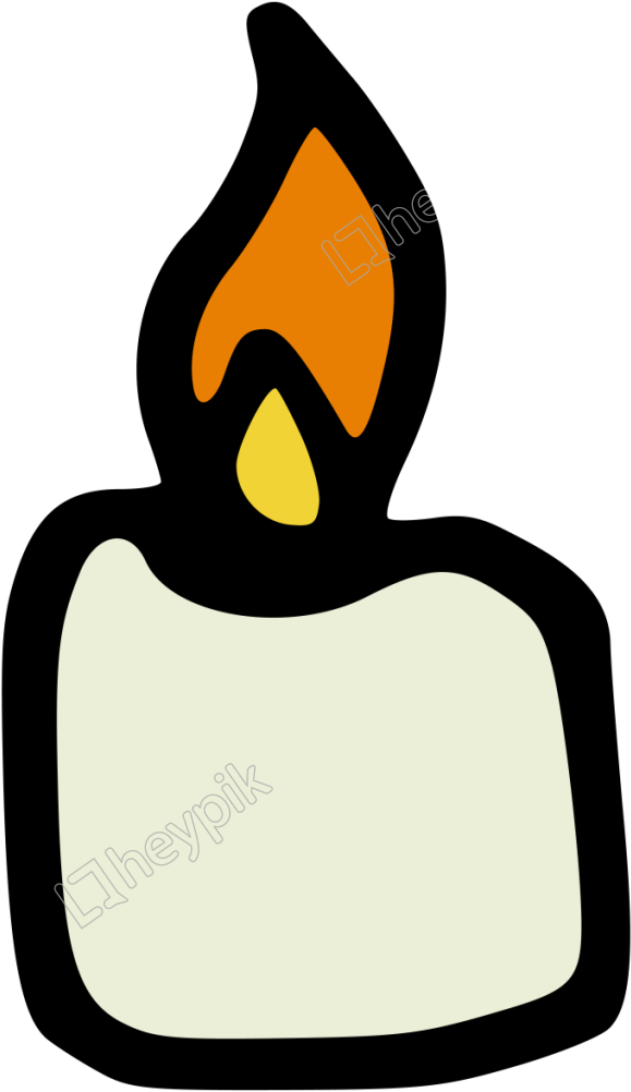 A White Candle Winter Transparent Decorative Free Clipart (1024x1024), Png Download