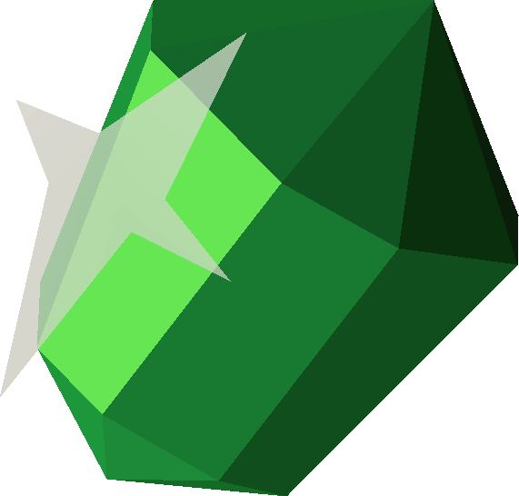 Emerald Clipart Green Gem - Png Download (571x546), Png Download