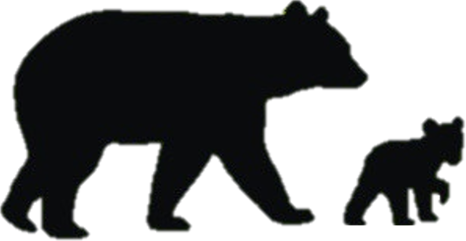 Bear Silhouette Clip Art At Getdrawings - Png Download (466x241), Png Download