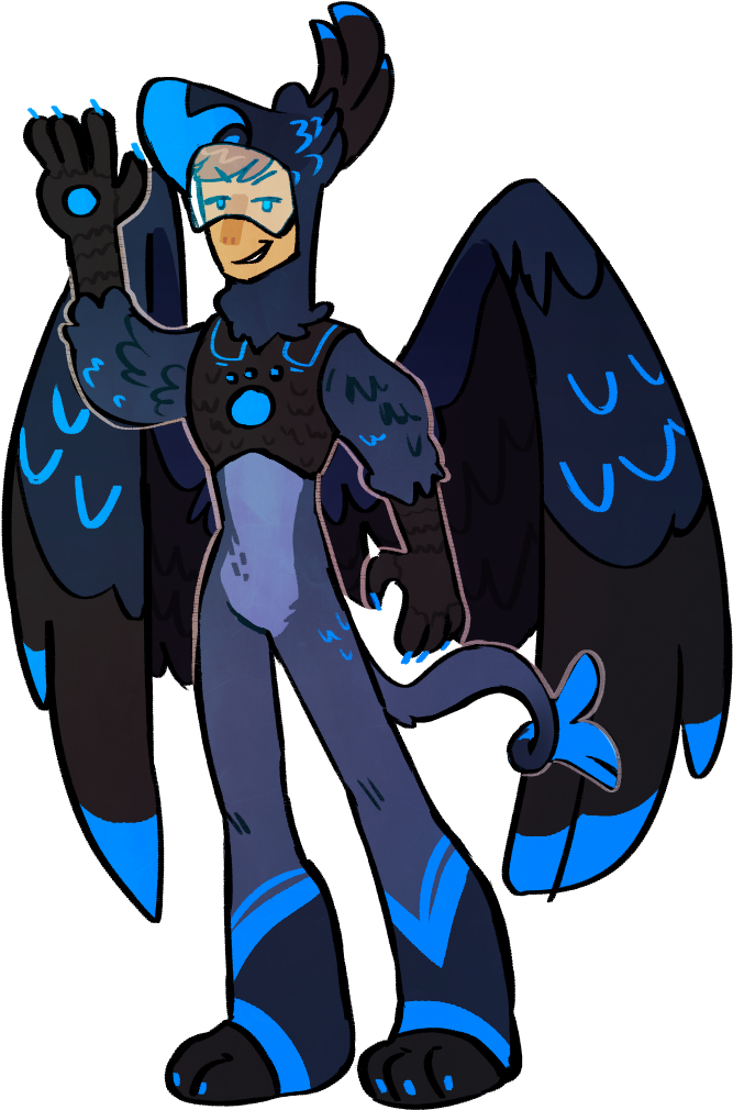Redraw I Redrew My Griffin Creatur Powersuit For Fun Clipart (868x1053), Png Download