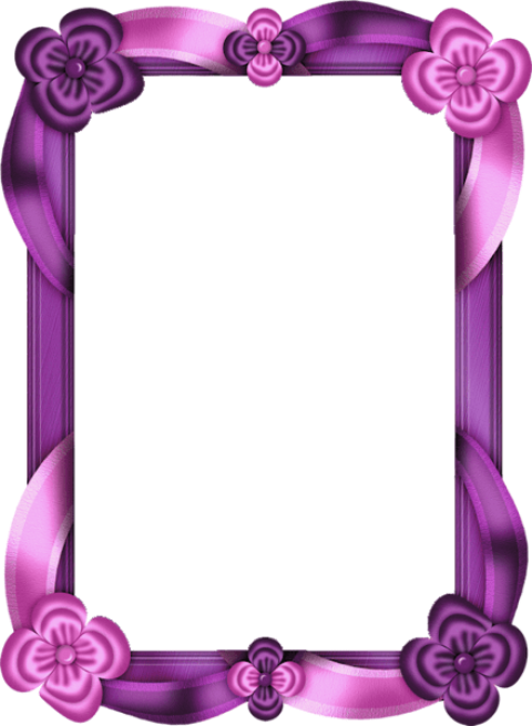 Free Png Purple And Pink Transparent Photo Frame Png Clipart (480x655), Png Download