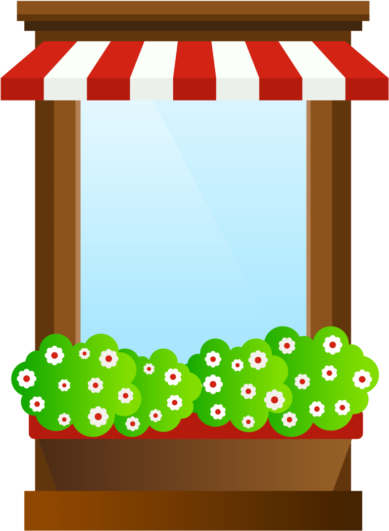 Free Png Window With Flowers Png Images Transparent Clipart (480x655), Png Download