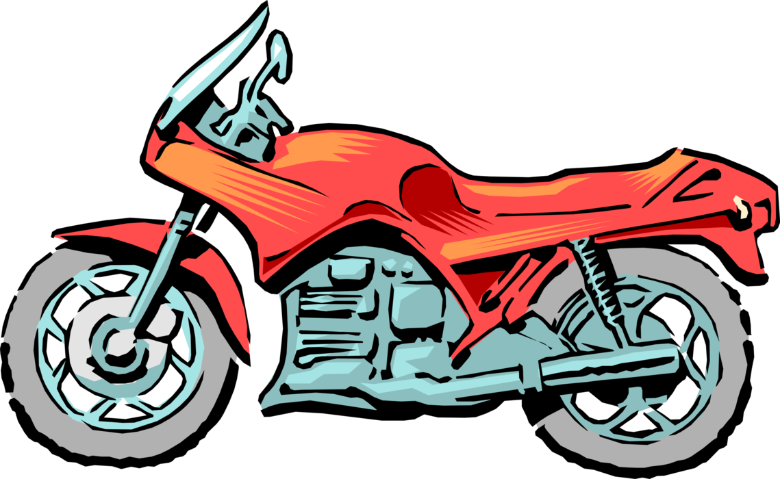 Or Motorbike Image Illustration Clipart (1139x700), Png Download