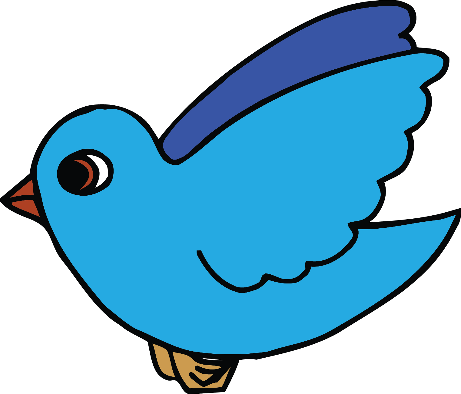 Sky Blue Bird Clipart Png Transparent Png (1522x1301), Png Download