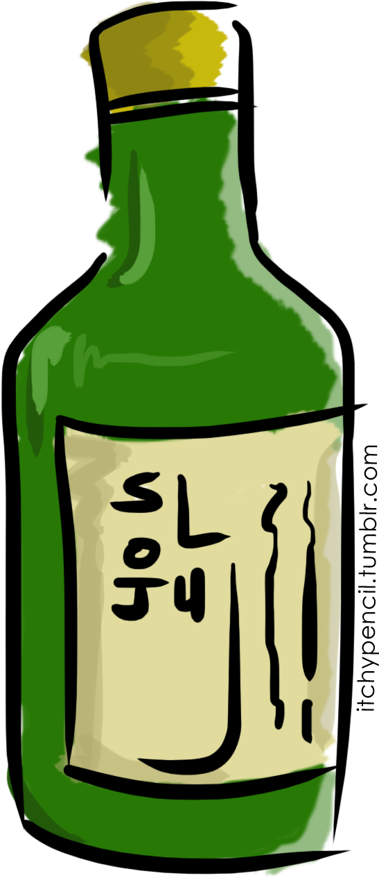 My Doodle Of Soju Clipart (1200x1800), Png Download