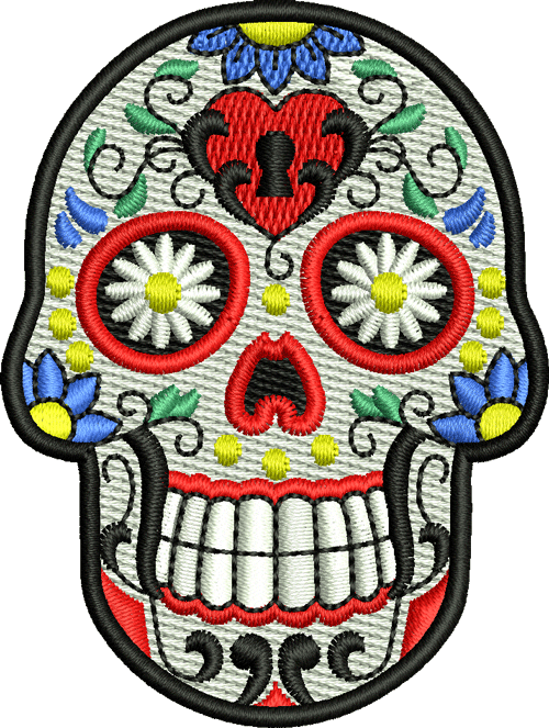 Sugar Iron On Patch Clipart (500x663), Png Download