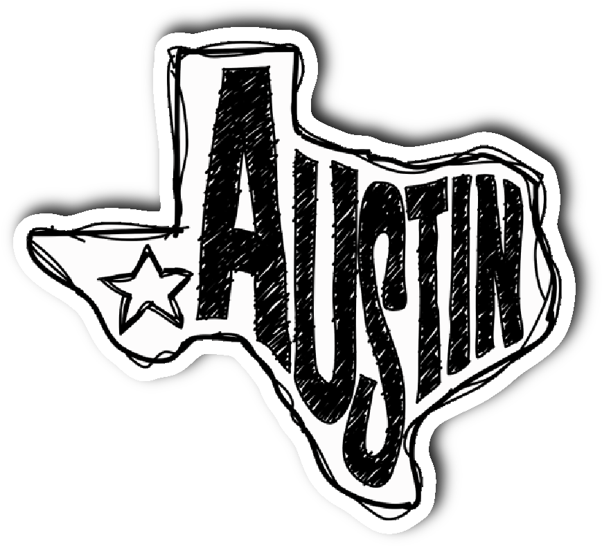 Download Austin, Texas Sticker Clipart (#2304275) - PinClipart