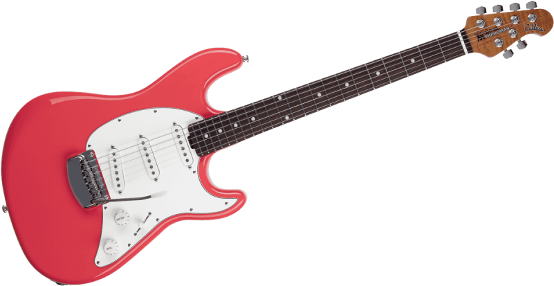 Music Man Cutssst Crd Rmr C Coral Red, Roasted Maple Clipart (800x800), Png Download