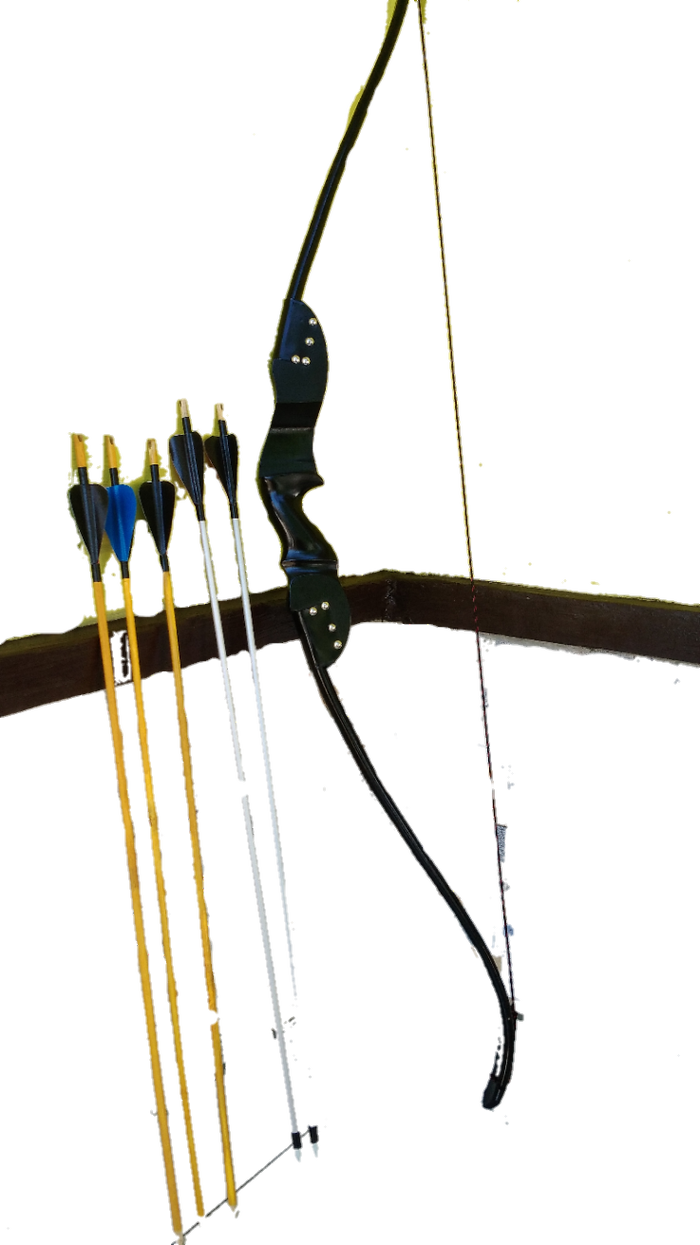 Busur Panah Pvc Wood R40 Free 5 Arrow Clipart (700x1245), Png Download