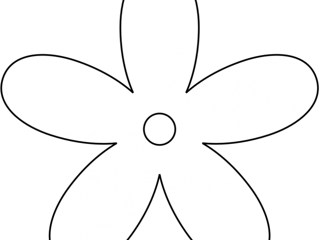 White Flower Clipart Retro Flower - Png Download (640x480), Png Download