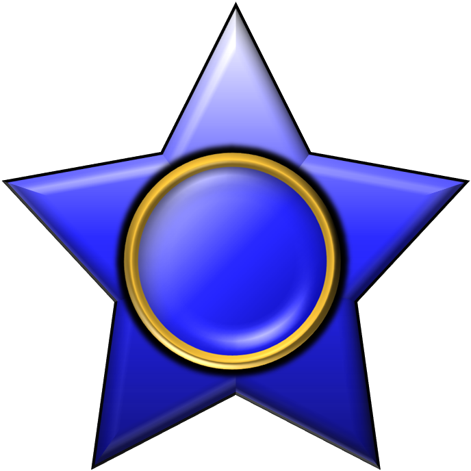 Blue Star Clipart (688x688), Png Download