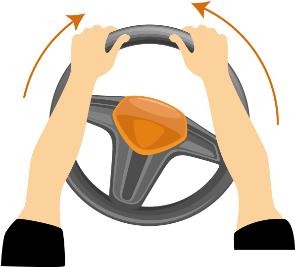 Keep Full Control Of The Vehicle Throughout The Turns Clipart (646x594), Png Download