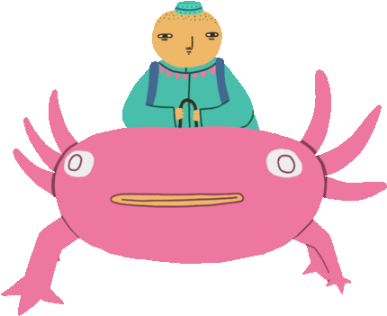 Coming Over On My Way Sticker By Ozbox Clipart (480x379), Png Download