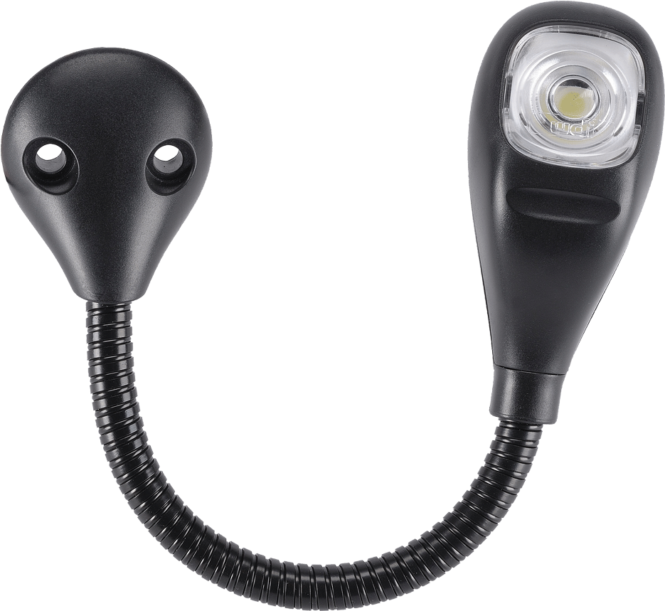 D Reading Lamp With 150mm Flexible Arm And Fixed Mounting Clipart (1000x1000), Png Download