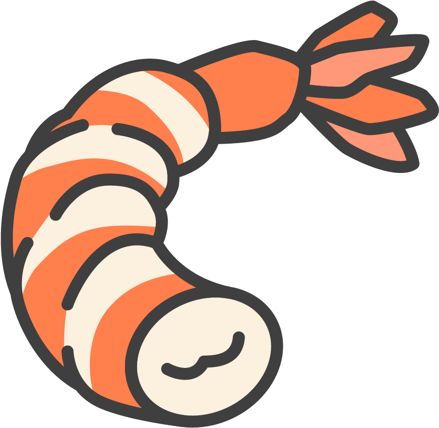 Headless Shrimp Sushi Shirt Clipart (720x720), Png Download