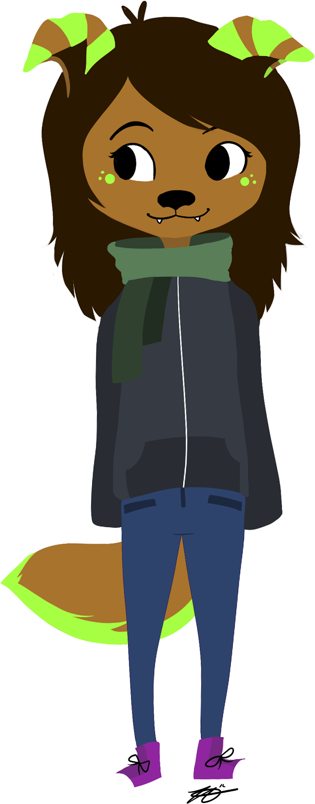 Furry Self Portrait Clipart (920x1925), Png Download