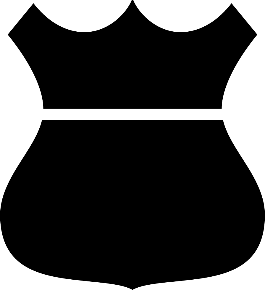 Shield Shape With A Crown Comments Clipart (896x980), Png Download