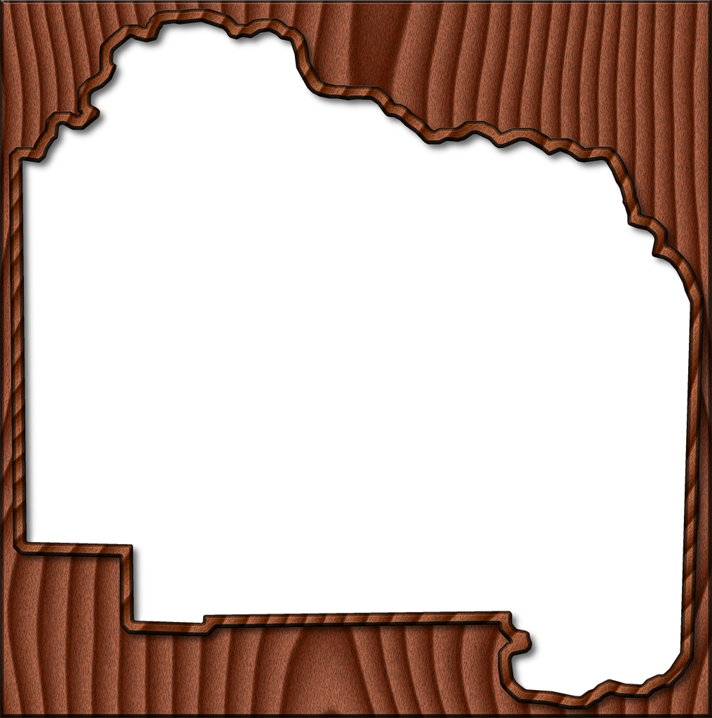 A Map Of Alachua With The Map Area Carved From A Dark Clipart (1016x1024), Png Download