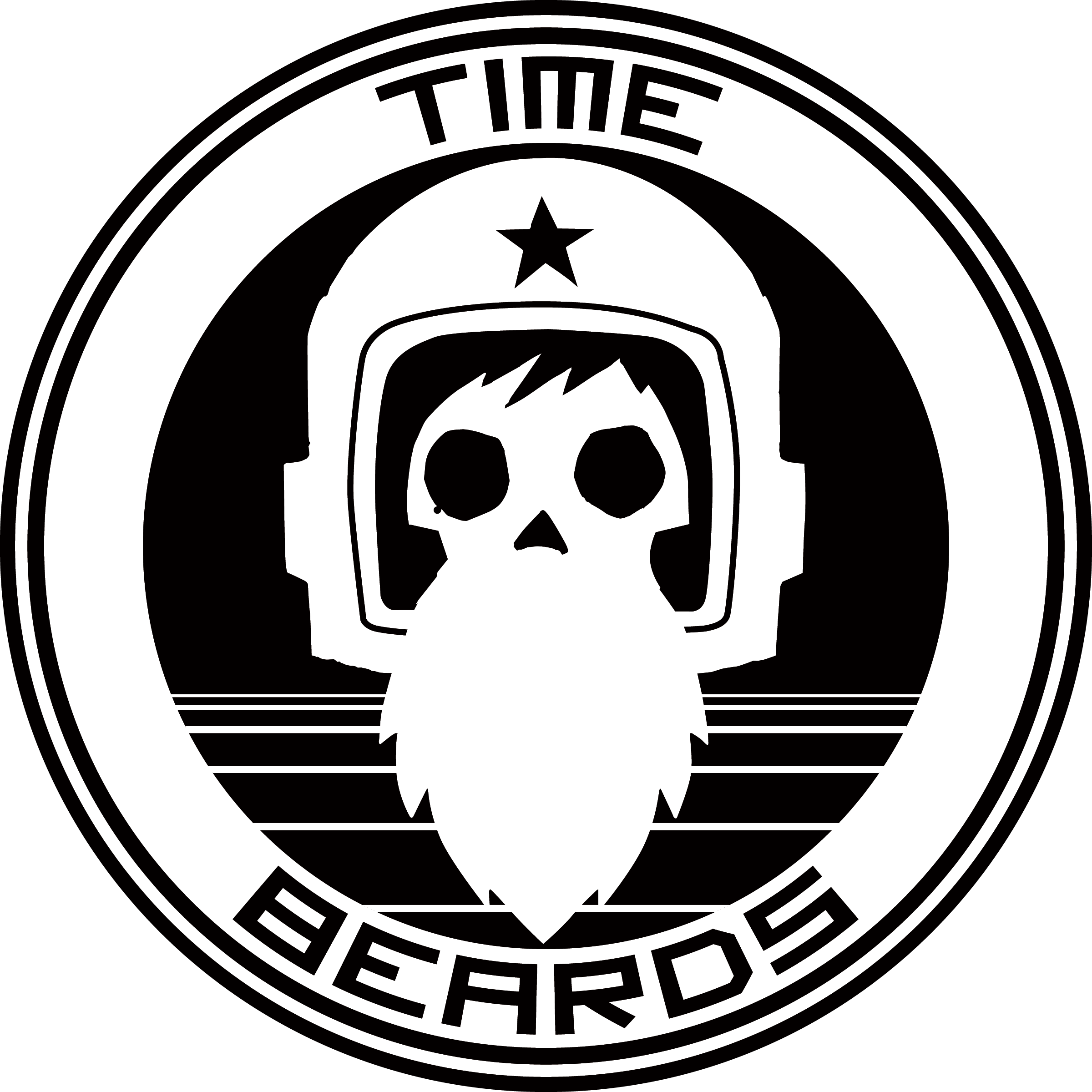 Time Beards Curation Clipart (2400x2400), Png Download