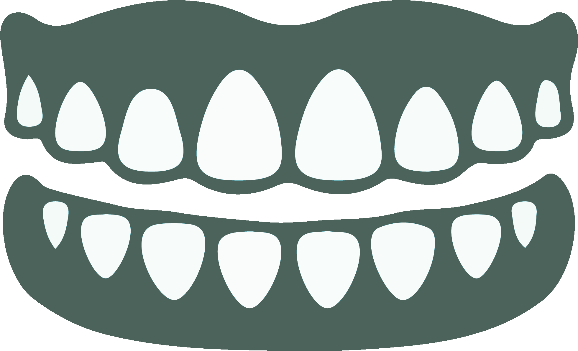 Dental Clipart Dentures - Png Download (1971x1202), Png Download