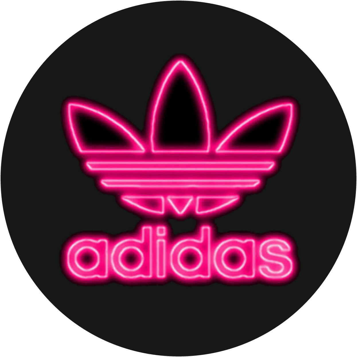 Adidas Neonadidas Neon Pink Tumblr Brand Png Tumblr Clipart (1245x1245), Png Download