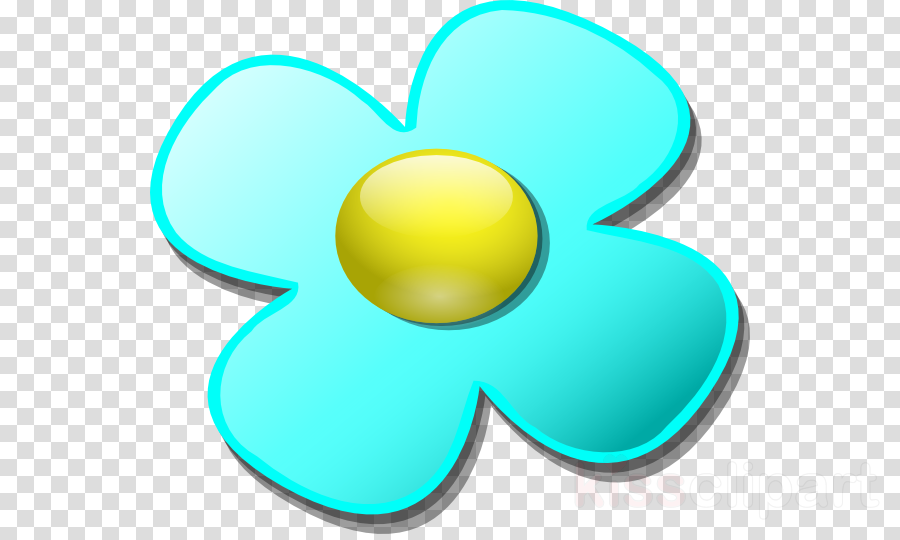 Light Blue Flower Clipart Blue Clip Art - Png Download (900x540), Png Download
