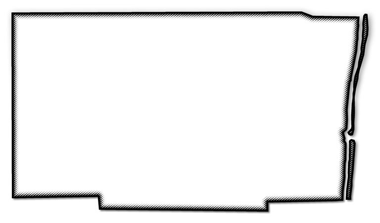 A Map Of Broward With A Black Outline, Drop Shadow, Clipart (768x452), Png Download