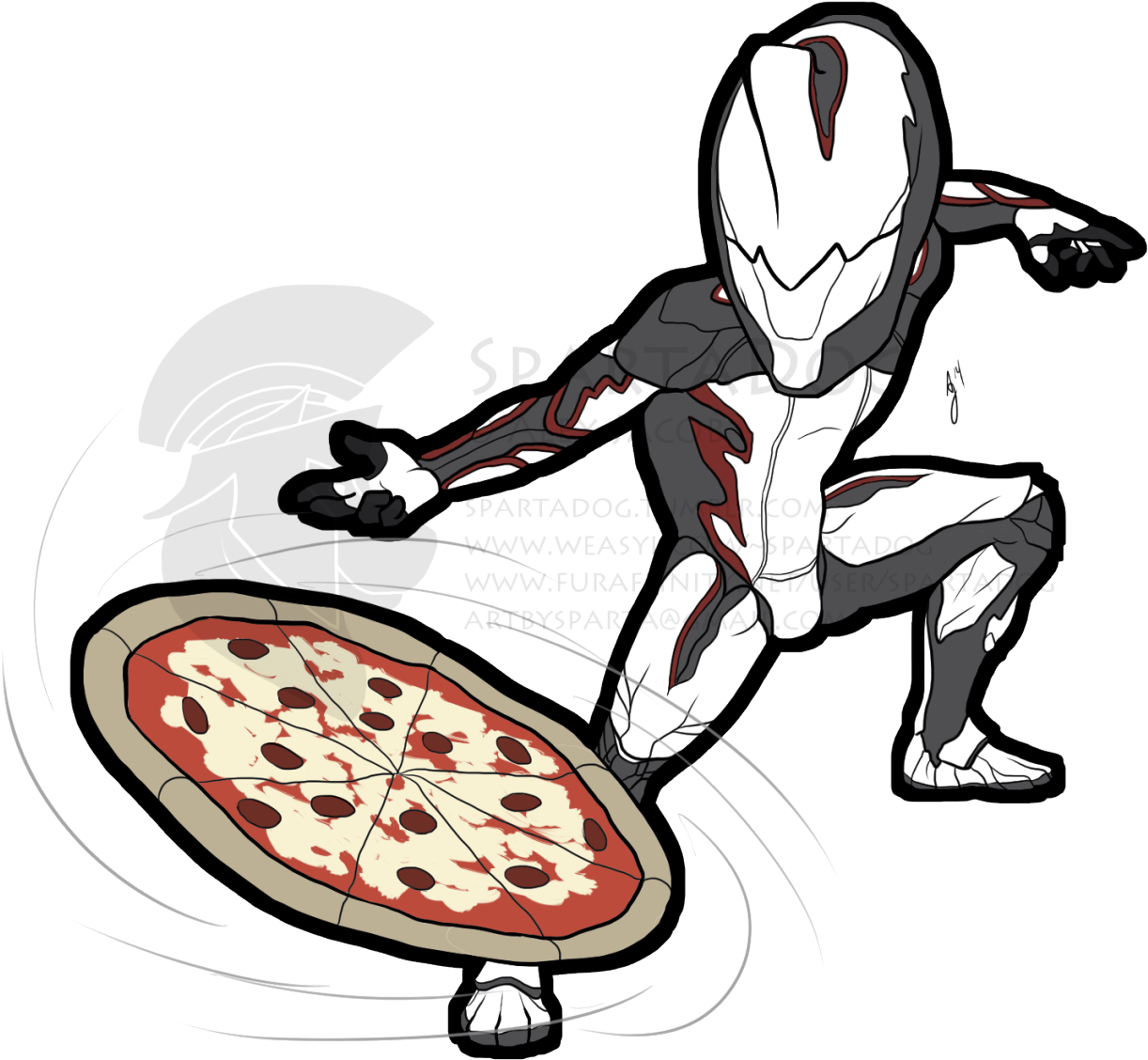 Pizza Ninja Icon Commission For Grabes Over On Fa For Clipart (1280x1280), Png Download