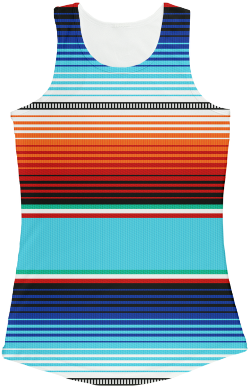 Serape Nights ﻿women Performance Tank Top Clipart (900x900), Png Download