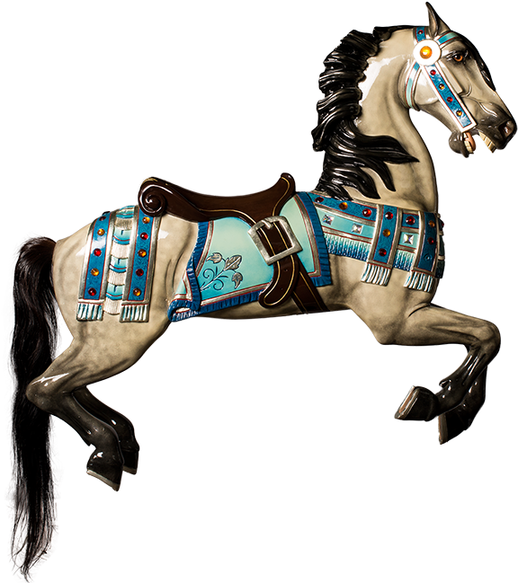 Middle Horse Image Clipart (576x649), Png Download