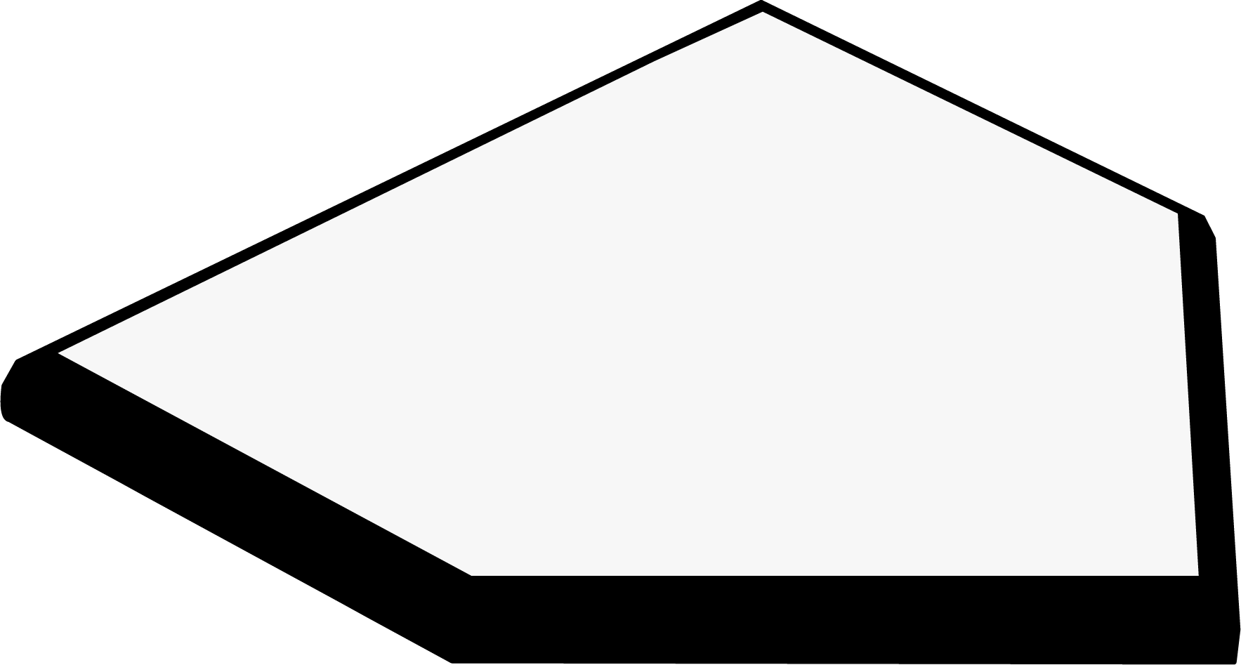 Home Plate Sprite 004 Clipart (1767x947), Png Download