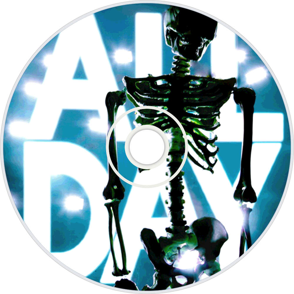 Girl Talk All Day Cd Disc Image Clipart (1000x1000), Png Download