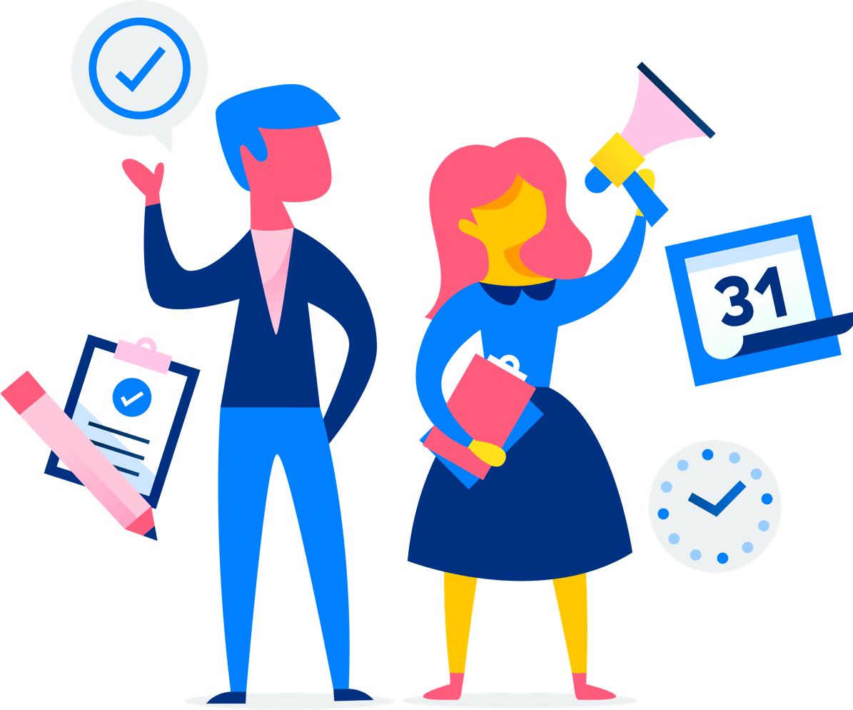 Asana Events Find Us In Person Planning Clipart (1195x994), Png Download