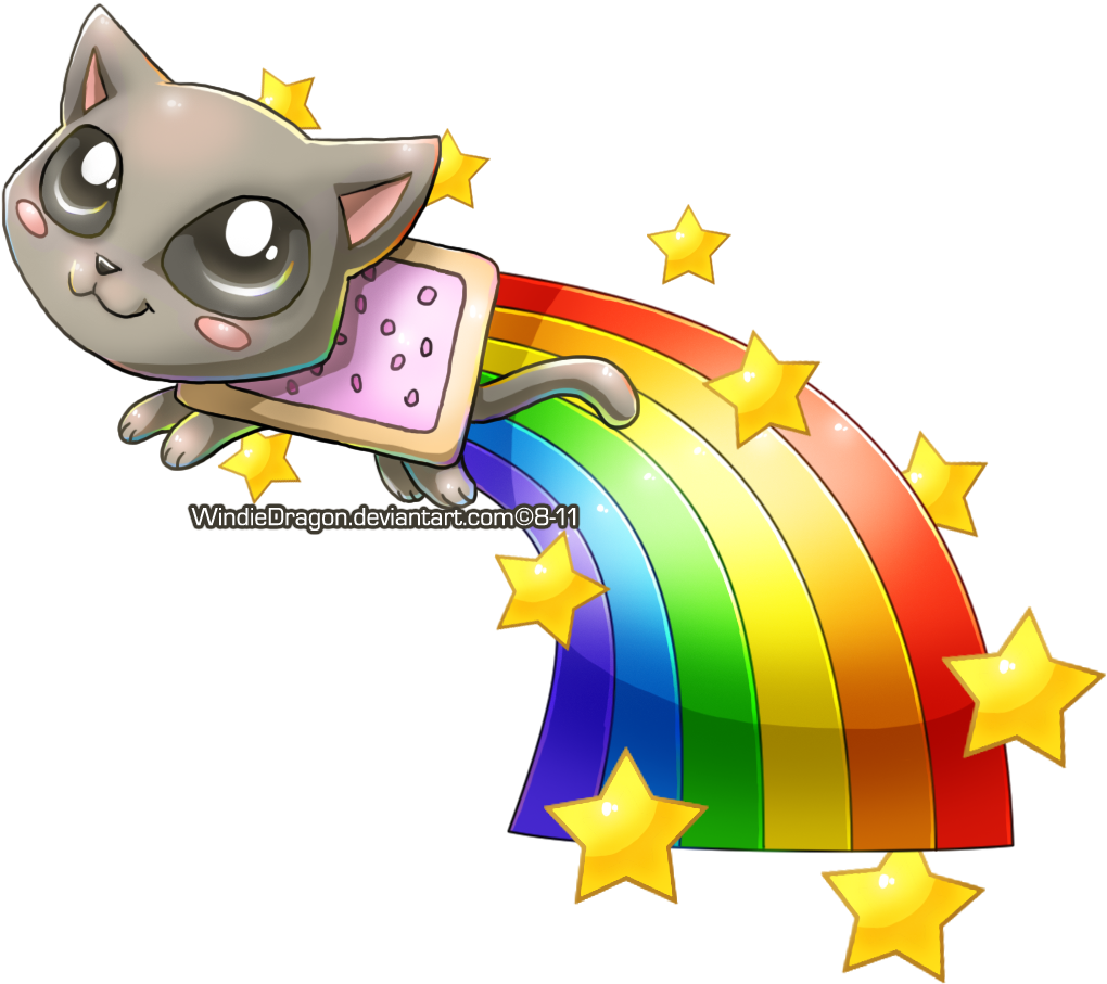 Nyan Cat Clipart Pika - Png Download (1026x914), Png Download