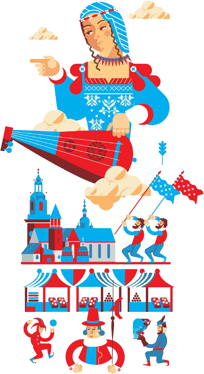 Russia Cartoon Elements Clipart (690x1263), Png Download