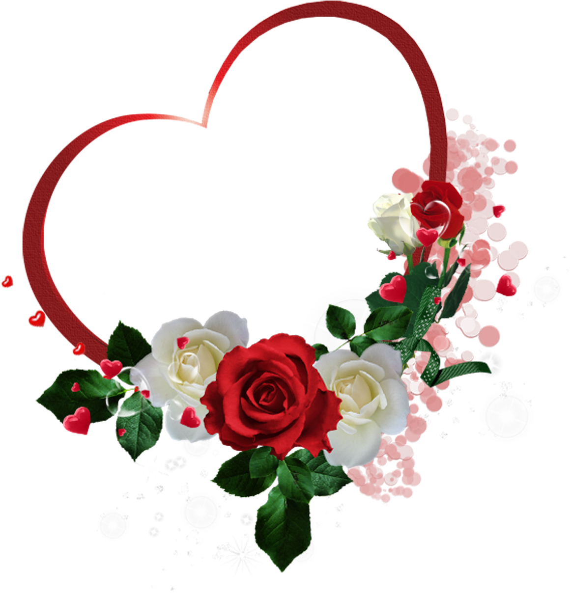 Tete De, Corazones, Rosas, Bordes Y Marcos, Arte De Clipart (1600x1600), Png Download
